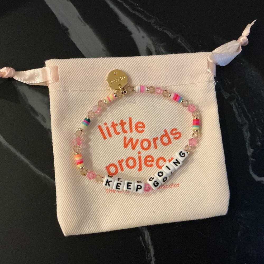 Little Words Project Bracelet NWT "Keep Going" Size S/M